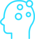 illustration of a head with bubbles in it to symbolize depression